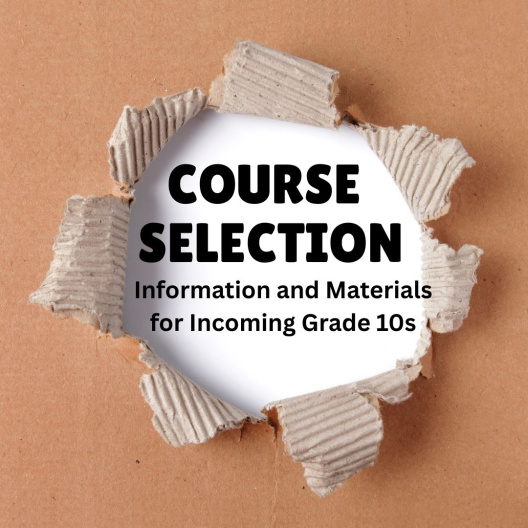 Course Selection Materials Graphic