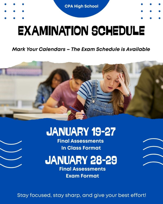 Exam Schedule Poster