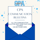 An image of a document coming out of an envelope that says CPA Communication Bulletins. 