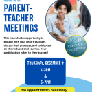 Parent Teacher Poster with stock image