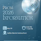 Prom 2026 Graphic with Disco Ball